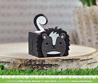 Tiny Gift Box Skunk Add-On - Lawn Cuts Custom Craft Die