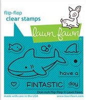 Lawn Fawn Clear Stamps 3"X2" Duh-Nuh Flip-Flop