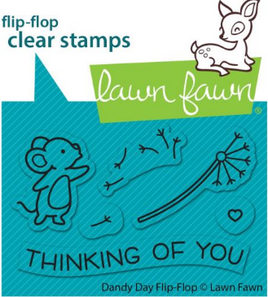 Dandy Day Flip-Flop - Lawn Fawn Clear Stamps 3"X2"