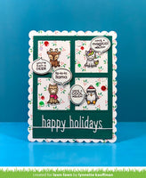 Happy Holidays Line Border - Lawn Fawn Craft Die