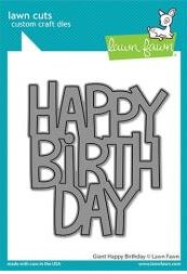 Lawn Cuts Custom Craft Die-Giant Happy Birthday
