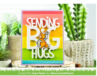 Giant Sending Big Hugs - Lawn Cuts Custom Craft Die