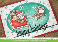 Happy Holidays Line Border - Lawn Fawn Craft Die