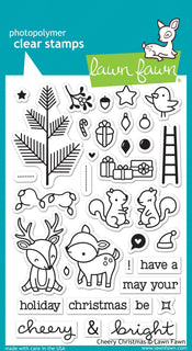 Cheery christmas - Lawn Fawn Clear Stamp