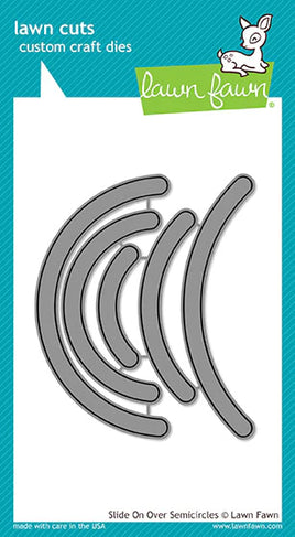 Slide On Over Semicircles - Lawn Cuts Custom Craft Die