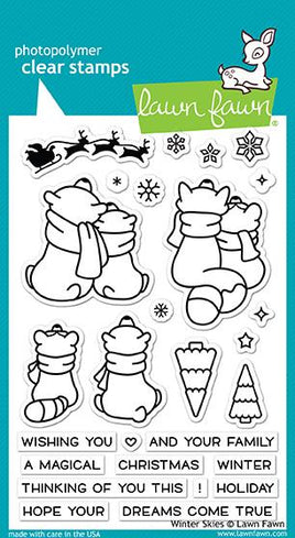 Lawn Fawn Clear Stamps Winter skies