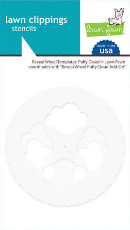 Lawn Fawn Reveal wheel templates: puffy cloud