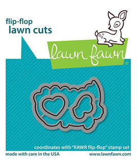 Lawn Cuts Custom Craft Die  RAWR Flip-Flop