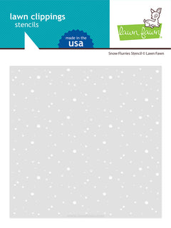Snow Flurries Background - LAWN FAWN: Stencil
