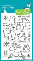 Critters in the snow - Lawn Fawn Clear Stamp