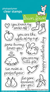 My silly valentine - Lawn Fawn Clear Stamp