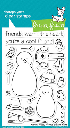 Making Frosty Friends - Lawn Fawn Clear Stamp