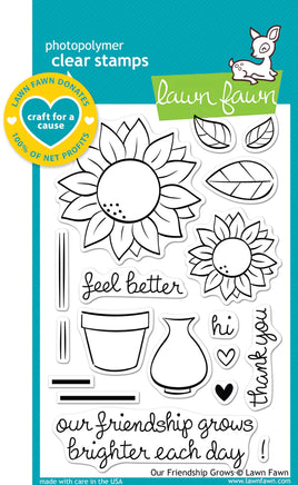 Our friendship grows - Lawn Fawn Clear Stamp