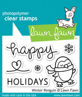 Winter penguin - Lawn Fawn Clear Stamp