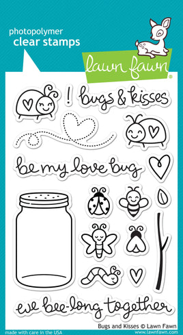 Bugs and kisses - Lawn Fawn Clear Stamp