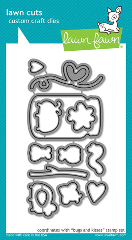 Bugs and kisses - Lawn Fawn Craft Die