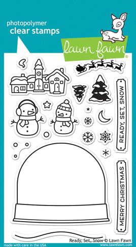 Ready, Set, Snow - Lawn Fawn Clear Stamp