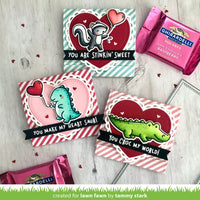 Lawn Fawn Clear Stamps 3"X2"  RAWR Flip-Flop
