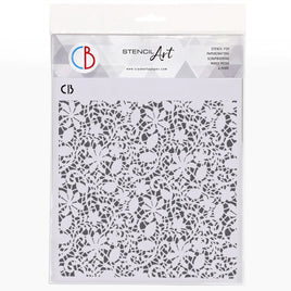 Floral Lace - Ciao Bella Texture Stencil 8"x8"