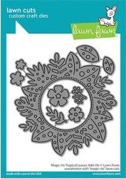 Lawn Cuts Custom Craft Die-Magic Iris Tropical Leaves Add-On
