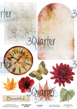 3Quarter Design - Mini Project Sheet - Autumn Butterfly