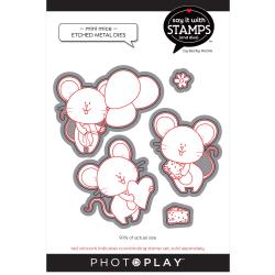 PhotoPlay Say It With Stamps Die Set-Mini Mice