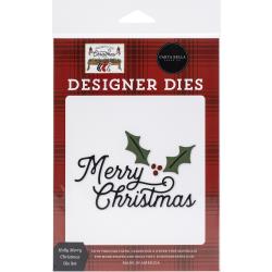 Carte Bella Dies Holly Merry Christmas