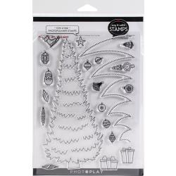 PhotoPlay Say It With Stamps Photopolymer Stamps #9 Trim A Tree