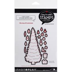 PhotoPlay Say It With Stamps Die Set #9 Trim A Tree