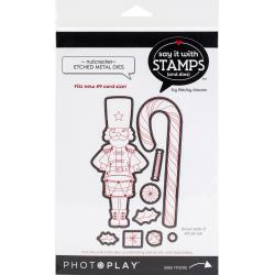 PhotoPlay Say It With Die Set #9 Nutcracker/Candy Cane