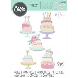 Sizzix Thinlits Dies By Olivia Rose 10/Pkg-Build A Cake