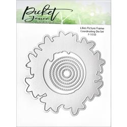 Lilies Picture Frame - Picket Fence Studios Steel Dies