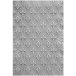 Tile Reflection -Floral Reflection - Spellbinders 3D Embossing Folder 5.5