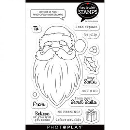 Jolly Old St. Nick PH SAY IT WITH: Clear Stamp