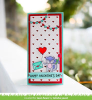 Lawn Cuts Custom Craft Die  Quilted Heart Backdrop: Portrait