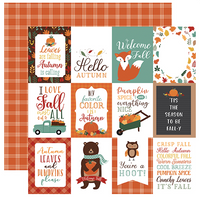 ECHO PARK: Happy Fall - Double-Sided Paper- 3"X4" Journaling Cards