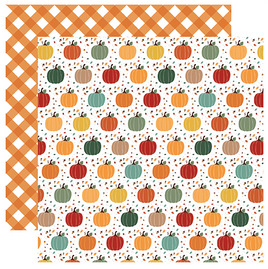 ECHO PARK: Happy Fall - Double-Sided Paper- Pumpkin Spice