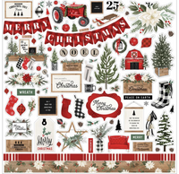 Carta Bella Farmhouse Christmas Collection Kit 12"X12"