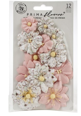 Prima Flowers Pretty Mosaic, Cracked Marble 12 pieces