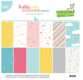 Lawn Fawn Hello Sunshine Remix Paper Pack