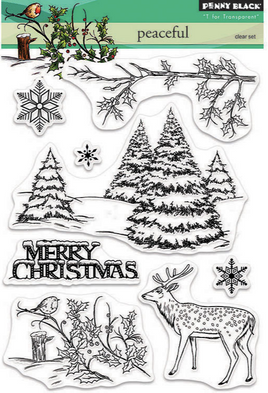 Penny Black Peaceful Clear Stamp Set