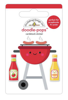 Doodlebug Designs Inc Doodle-Pops Stickers Bar-B-Cute Line