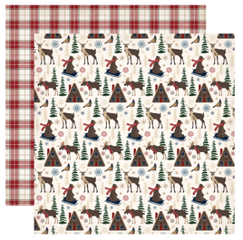 Carta Bella Cabin Fever Collection-Woodland Creatures 12x12 Paper
