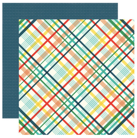 Echo Park Happy Birthday-Rad Plaid 12x12 Double Sided Patterned Paper