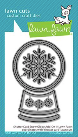 Shutter Card Snow Globe Add-On - Lawn Fawn Craft Die