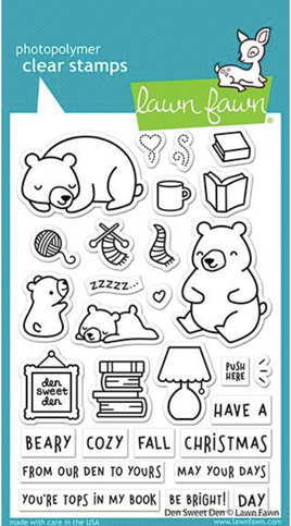 Den Sweet Den - Lawn Fawn Clear Stamps 4"x6"