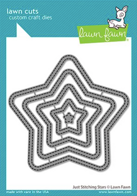 Just Stitching Stars - Lawn Fawn Custom Craft Die