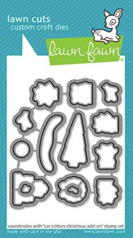 Car Critters Christmas Add-On - Lawn Fawn Craft Die