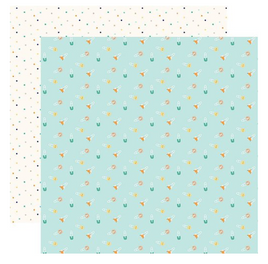 Echo Park - Hello Baby Boy Collection - 12 x 12 Double Sided Paper - Boy Diaper Pins