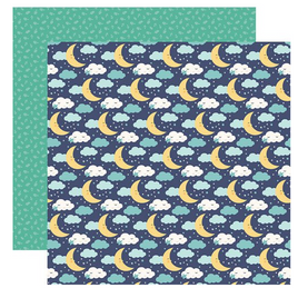 Echo Park - Hello Baby Boy Collection - 12 x 12 Double Sided Paper - Starry Night